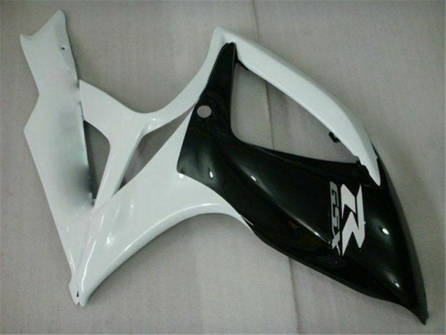 2006-2007 Black White Suzuki GSXR 600/750 Motorcycle Replacement Fairings 2006-2007 Black White Suzuki GSXR 600/750 Motorcycle Replacement Fairings