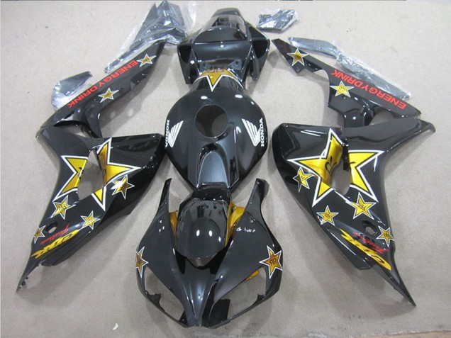 2006-2007 Black Yellow ENERGY DRINK Honda CBR1000RR Bike Fairing 2006-2007 Black Yellow ENERGY DRINK Honda CBR1000RR Bike Fairing
