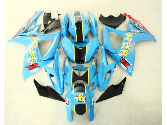 2006-2007 Blue Black Suzuki GSXR 600/750 Replacement Fairings 2006-2007 Blue Black Suzuki GSXR 600/750 Replacement Fairings