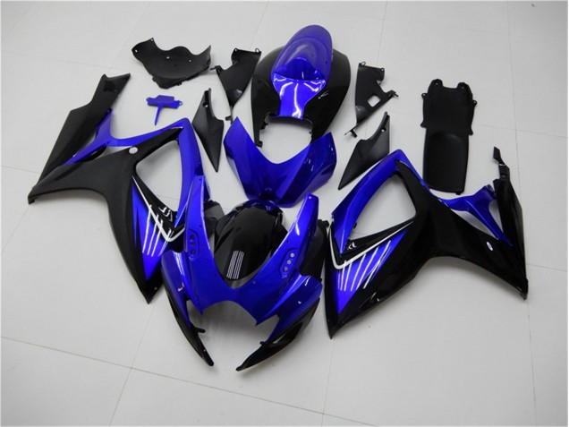 2006-2007 Blue Black Suzuki GSXR 600/750 Replacement Fairings & Bodywork 2006-2007 Blue Black Suzuki GSXR 600/750 Replacement Fairings & Bodywork