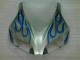 2006-2007 Blue Flame Silver Honda CBR1000RR Motorcycle Fairing Kits