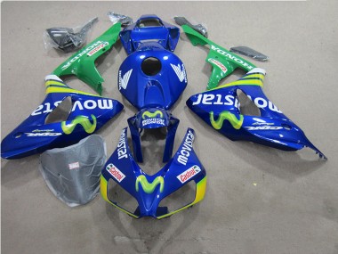 2006-2007 Blue Movistar Castrol Honda CBR1000RR Motorbike Fairings