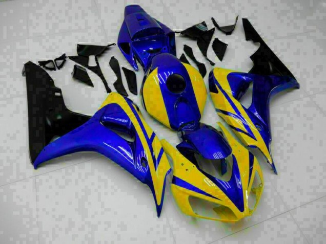 2006-2007 Blue Yellow Honda CBR1000RR Motorcycle Replacement Fairings 2006-2007 Blue Yellow Honda CBR1000RR Motorcycle Replacement Fairings