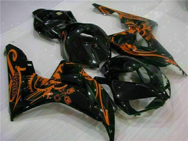 2006-2007 Brown Black Honda CBR1000RR Motorbike Fairing Kits 2006-2007 Brown Black Honda CBR1000RR Motorbike Fairing Kits