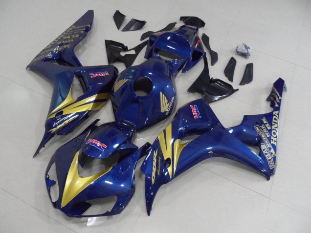 2006-2007 Dark Blue with Gold Stripe Honda CBR1000RR Motorcycle Fairing Kits 2006-2007 Dark Blue with Gold Stripe Honda CBR1000RR Motorcycle Fairing Kits