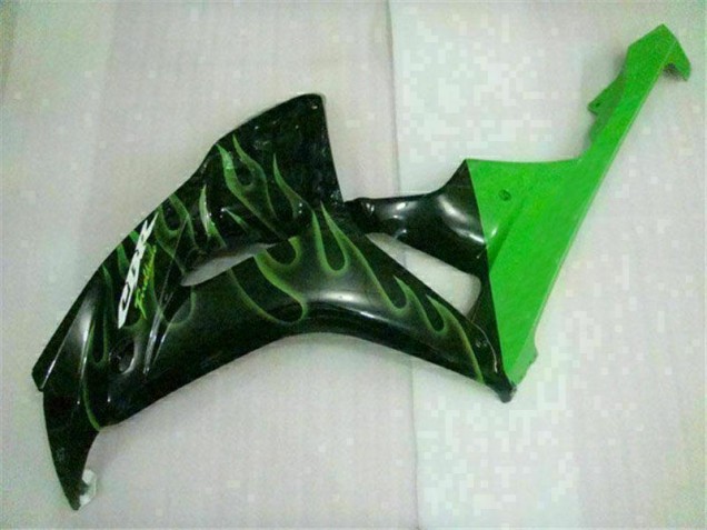 2006-2007 Green Flame Black Honda CBR1000RR Moto Fairings 2006-2007 Green Flame Black Honda CBR1000RR Moto Fairings
