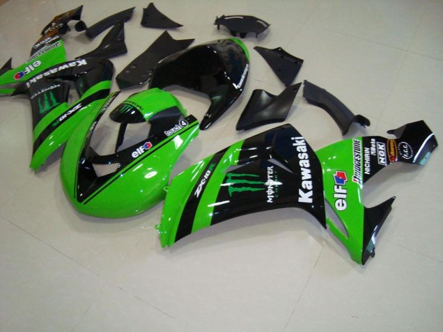 2006-2007 Green Monster Race Kawasaki ZX10R Motorcycle Fairings Kit 2006-2007 Green Monster Race Kawasaki ZX10R Motorcycle Fairings Kit