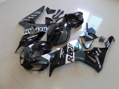 2006-2007 Grey Black Repsol Honda CBR1000RR Motorbike Fairing Kits
