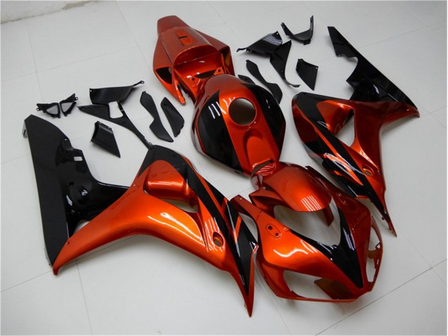2006-2007 Orange Black Honda CBR1000RR Motorcycle Fairings Kit 2006-2007 Orange Black Honda CBR1000RR Motorcycle Fairings Kit