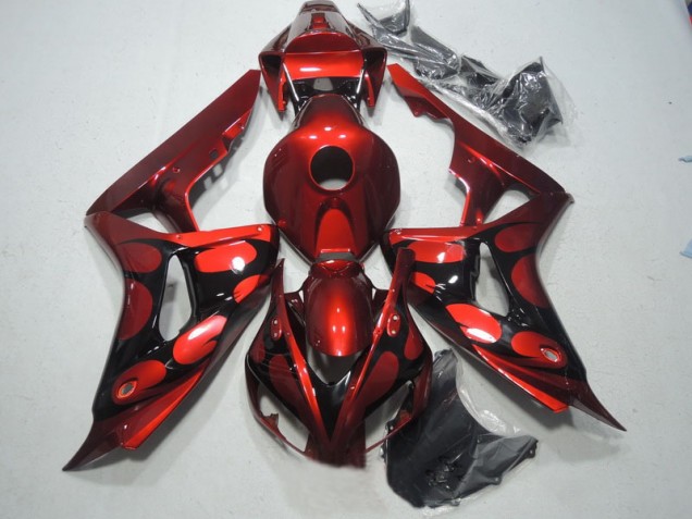 2006-2007 Red Black Honda CBR1000RR Bike Fairing Kit 2006-2007 Red Black Honda CBR1000RR Bike Fairing Kit