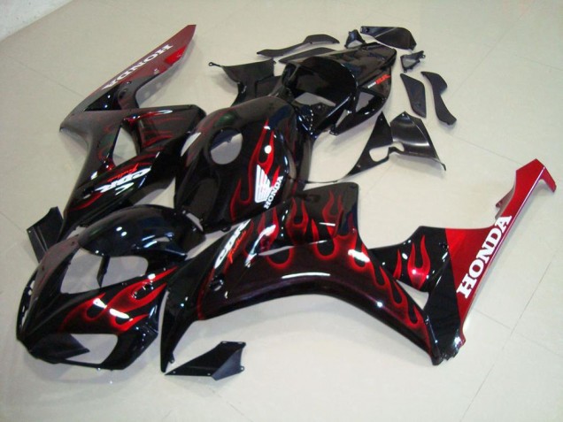 2006-2007 Red Flame Honda CBR1000RR Motorcycle Fairings 2006-2007 Red Flame Honda CBR1000RR Motorcycle Fairings