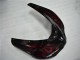 2006-2007 Red Flame Kawasaki ZX10R Motorcycle Fairings Kit
