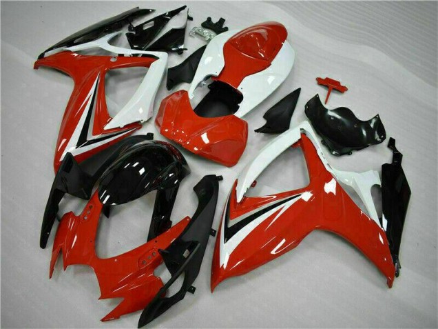 2006-2007 Red White Suzuki GSXR 600/750 Motorcycle Fairings Kits 2006-2007 Red White Suzuki GSXR 600/750 Motorcycle Fairings Kits