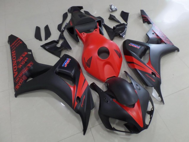 2006-2007 Red and Matte Black Honda CBR1000RR Motor Fairings 2006-2007 Red and Matte Black Honda CBR1000RR Motor Fairings