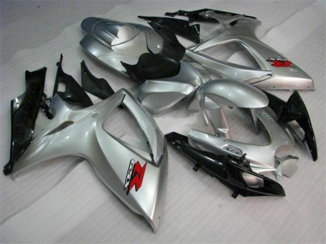 2006-2007 Silver Suzuki GSXR 600/750 Motorcycle Fairings 2006-2007 Silver Suzuki GSXR 600/750 Motorcycle Fairings