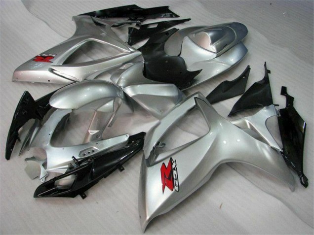 2006-2007 Silver Suzuki GSXR 600/750 Motorcycle Fairings 2006-2007 Silver Suzuki GSXR 600/750 Motorcycle Fairings