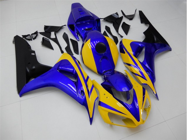 2006-2007 Yellow Blue Honda CBR1000RR Replacement Motorcycle Fairings 2006-2007 Yellow Blue Honda CBR1000RR Replacement Motorcycle Fairings