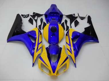 2006-2007 Yellow Blue Honda CBR1000RR Replacement Motorcycle Fairings