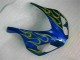 2006-2007 Yellow Flame Blue Honda CBR1000RR Replacement Fairings 2006-2007 Yellow Flame Blue Honda CBR1000RR Replacement Fairings