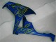 2006-2007 Yellow Flame Blue Honda CBR1000RR Replacement Fairings 2006-2007 Yellow Flame Blue Honda CBR1000RR Replacement Fairings