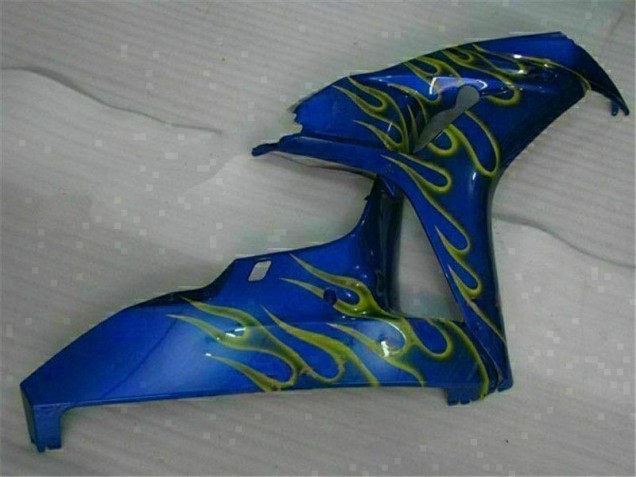 2006-2007 Yellow Flame Blue Honda CBR1000RR Replacement Fairings 2006-2007 Yellow Flame Blue Honda CBR1000RR Replacement Fairings