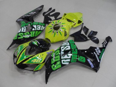 2006-2007 Yellow Green Rossi Honda CBR1000RR Motor Fairings