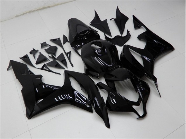 2007-2008 Glossy Black Honda CBR600RR Bike Fairings 2007-2008 Glossy Black Honda CBR600RR Bike Fairings
