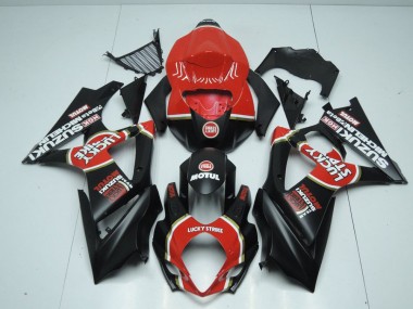 2007-2008 Matte Lucky Strike Suzuki GSXR 1000 K7 Motorcycle Bodywork
