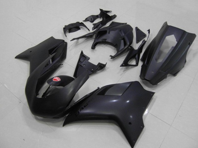 2007-2014 Matte Black Racing Verision Ducati 848 1098 1198 Bike Fairings 2007-2014 Matte Black Racing Verision Ducati 848 1098 1198 Bike Fairings