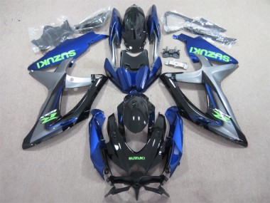2008-2010 Blue Green Decal Suzuki GSXR600 Motorcycle Fairings