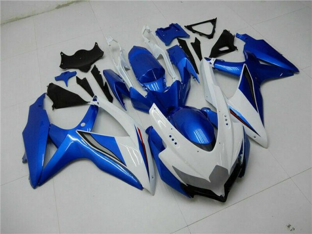 2008-2010 Blue White Suzuki GSXR 600/750 Bike Fairing 2008-2010 Blue White Suzuki GSXR 600/750 Bike Fairing