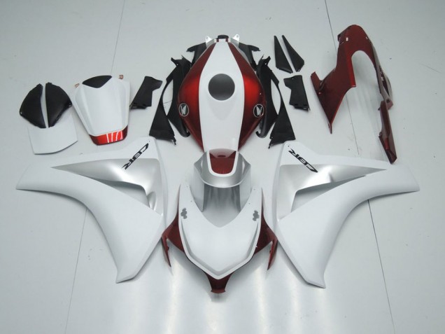 2008-2011 Candy Red White and Silver Honda CBR1000RR Motorcycle Fairing Kits 2008-2011 Candy Red White and Silver Honda CBR1000RR Motorcycle Fairing Kits