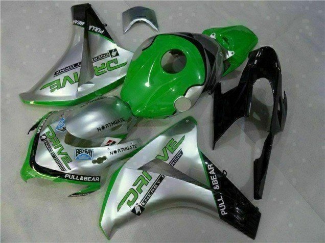 2008-2011 Green Silver Honda CBR1000RR Moto Fairings 2008-2011 Green Silver Honda CBR1000RR Moto Fairings