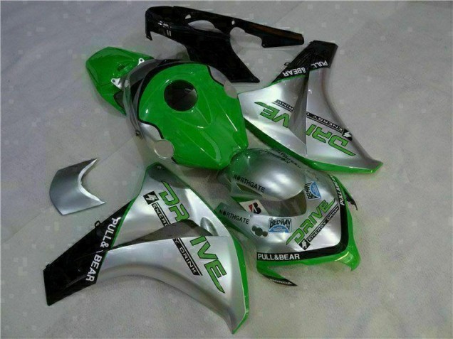 2008-2011 Green Silver Honda CBR1000RR Moto Fairings 2008-2011 Green Silver Honda CBR1000RR Moto Fairings