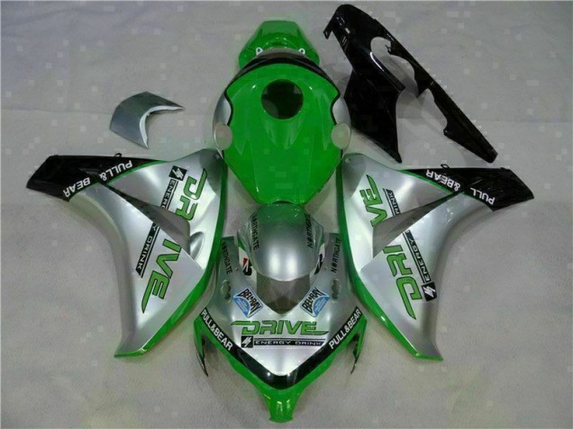 2008-2011 Green Silver Honda CBR1000RR Moto Fairings 2008-2011 Green Silver Honda CBR1000RR Moto Fairings