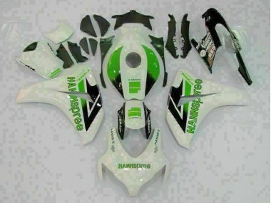 2008-2011 Green White Honda CBR1000RR Motorcycle Fairings Kit