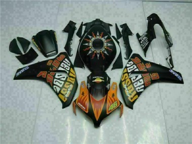 2008-2011 Orange Black Honda CBR1000RR Motorcycle Fairings