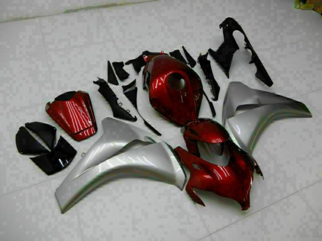 2008-2011 Red Silver Honda CBR1000RR Replacement Motorcycle Fairings 2008-2011 Red Silver Honda CBR1000RR Replacement Motorcycle Fairings