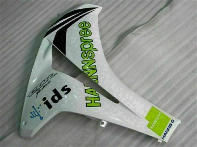 2008-2011 White Green Hannspree 84 Honda CBR1000RR Motorcycle Bodywork 2008-2011 White Green Hannspree 84 Honda CBR1000RR Motorcycle Bodywork
