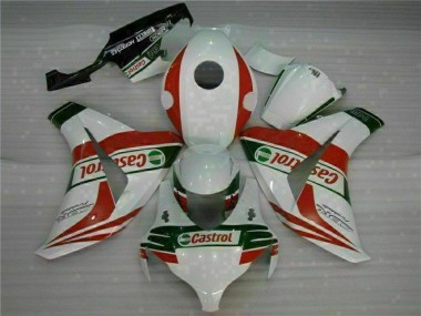 2008-2011 White Red Honda CBR1000RR Motorcycle Replacement Fairings