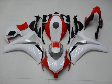 2008-2011 White Red Honda CBR1000RR Motorcycle Fairings