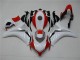 2008-2011 White Red Honda CBR1000RR Motorcycle Fairings 2008-2011 White Red Honda CBR1000RR Motorcycle Fairings