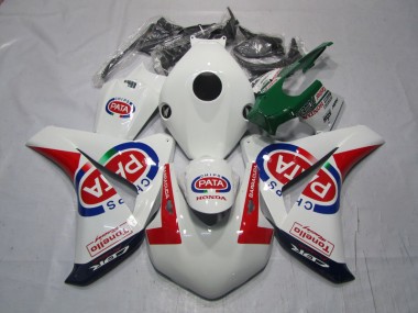 2008-2011 White Red PATA Honda CBR1000RR Bike Fairing Kit