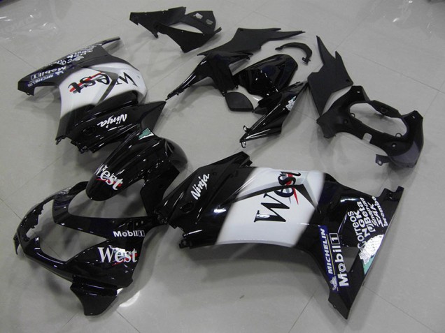 2008-2012 Black West Kawasaki ZX250R Motorcycle Fairing Kits 2008-2012 Black West Kawasaki ZX250R Motorcycle Fairing Kits