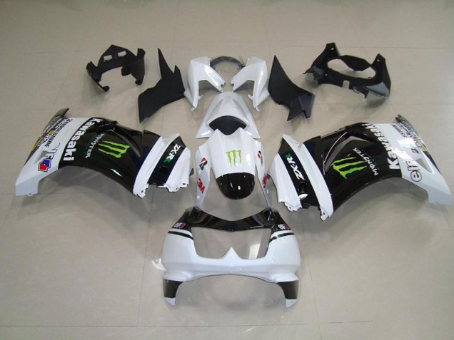 2008-2012 Black White Monster Kawasaki ZX250R Motorbike Fairing 2008-2012 Black White Monster Kawasaki ZX250R Motorbike Fairing