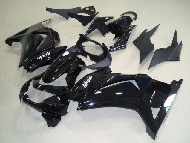 2008-2012 Glossy Black Kawasaki ZX250R Replacement Fairings 2008-2012 Glossy Black Kawasaki ZX250R Replacement Fairings