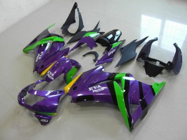 2008-2012 Purple EVA Racing Kawasaki ZX250R Bike Fairing