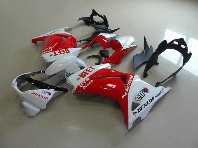 2008-2012 Red White BEET Kawasaki ZX250R Motor Fairings 2008-2012 Red White BEET Kawasaki ZX250R Motor Fairings