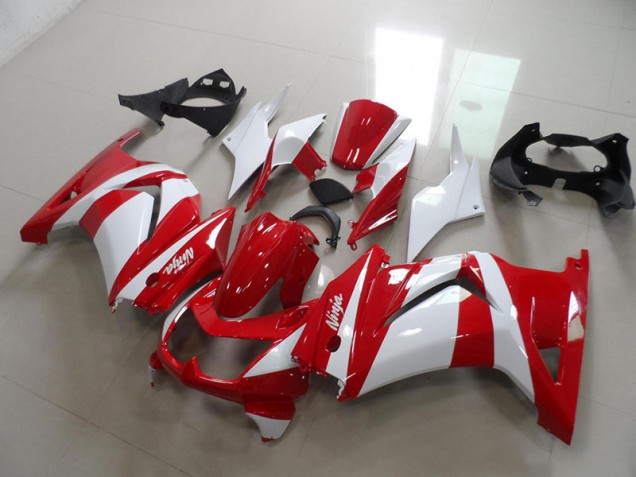 2008-2012 Red White Kawasaki ZX250R Replacement Fairings 2008-2012 Red White Kawasaki ZX250R Replacement Fairings