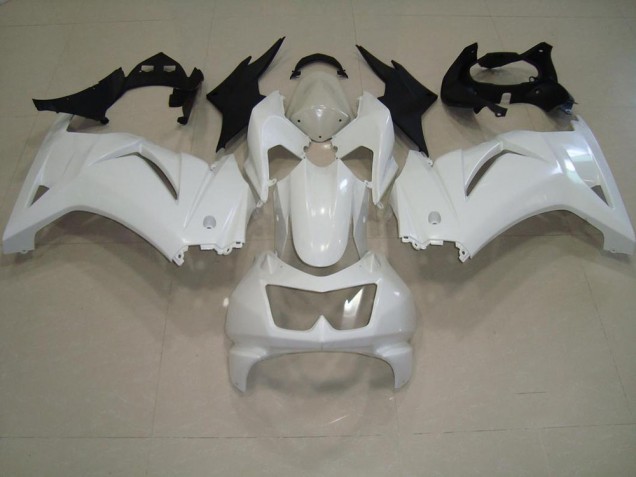 2008-2012 White Kawasaki ZX250R Moto Fairings 2008-2012 White Kawasaki ZX250R Moto Fairings